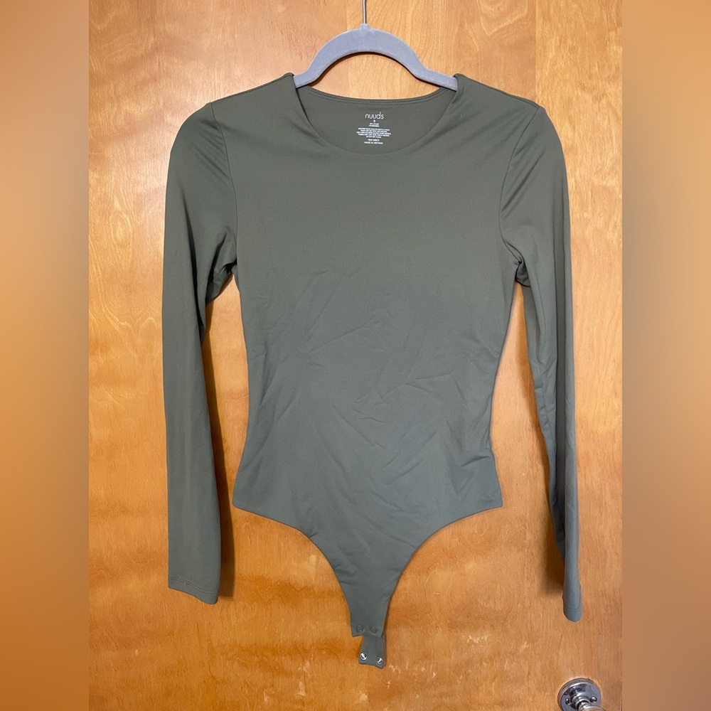 nuuds Forest Green Long Sleeve Bodysuit